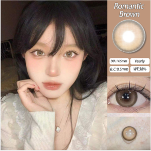 Romantic Brown 14.5mm natural enlarging contact lenses wholesale from OLYLASH factory